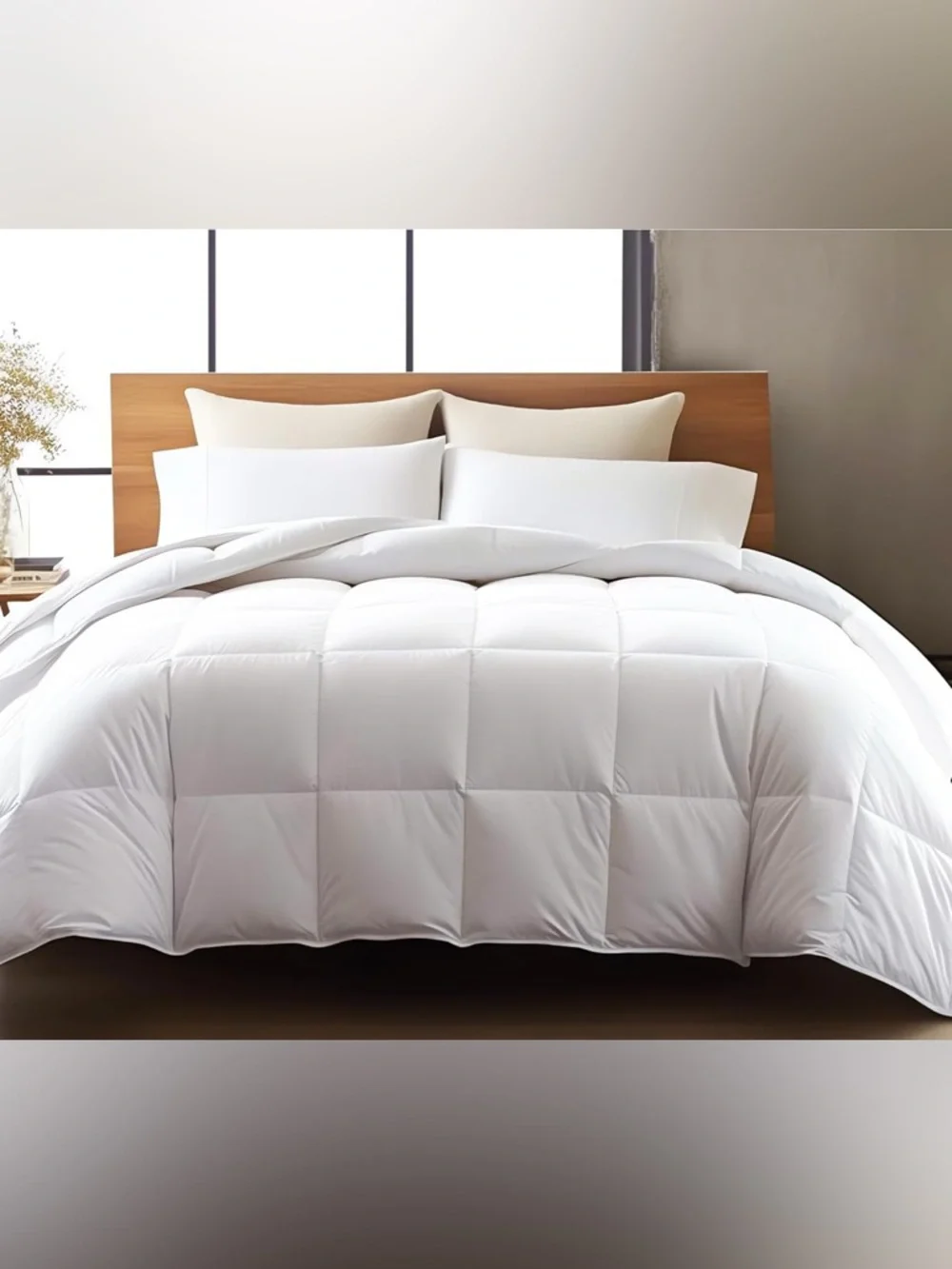 Full White Down Alternative Comforter – All Season White Duvet Insert